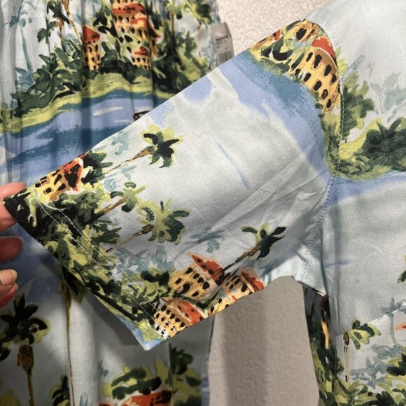 Weekend‎ Clothes Line Hawaiian Shirt L Princess Cruise 2pc Pants XL Beads - Picture 4 of 16